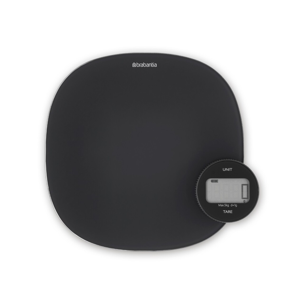 Cantar de bucatarie, Brabantia, Tasty+, 20.5x20.5x3.3 cm, plastic, gri inchis - imagine 6